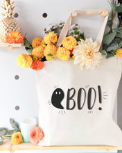 Load image into Gallery viewer, Boo! Halloween Cotton Canvas Tote Bag